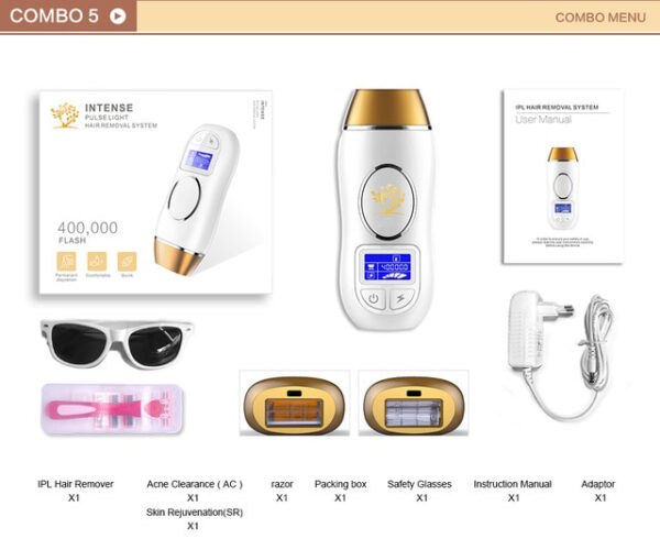 Pinakabag-o nga 400K outbreaks IPL Epilator Permanenteng Pagtangtang sa Buhok Touch LCD Display depilador sa usa ka laser Bikini Trimmer 4 1.jpg 640x640 4 1