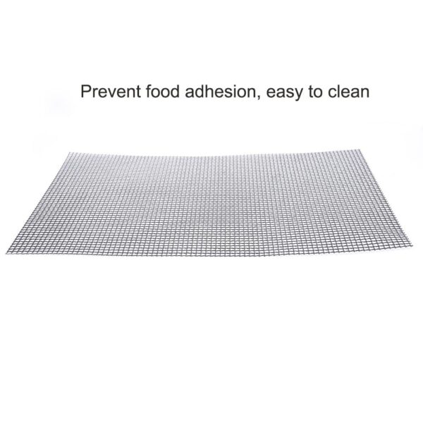 Non stick Barbecue Grilling Mats High Security Grid Shape BBQ Mat with Heat Resistance 30x40x0 2cm 9