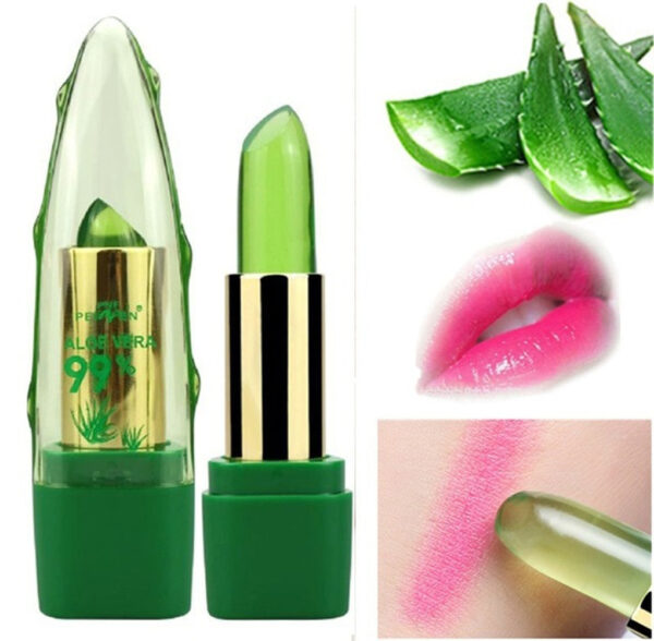 PNF Brand Aloe Vera Natural Moisturizer Lipstick Temperature Kusintha Mtundu Lipbalm Natural Magic Pinki Protector Milomo 1.jpg 640x640 1