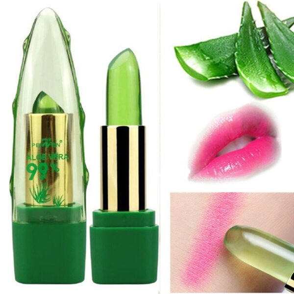 PNF zīmola Aloe Vera Natural Moisturizer lūpu krāsas temperatūra mainīta krāsa Lipbalm Natural Magic Pink Protector Lips 1.jpg 640x640 1