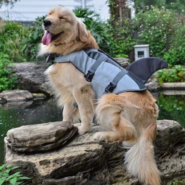 Pet Dog Life Jacket Safety Clothes Life Vest Collar Harness Saver Pet Dog Swimming Preserver Summer 2