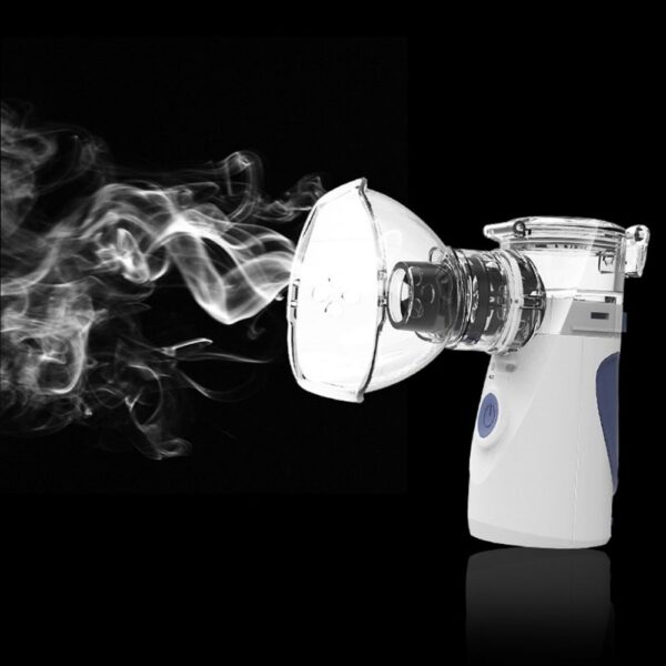 Portable Ultrasonic Nebulizer Mini Handheld Inhaler Respirator Humidifier Lub ntsej muag Steaming Children Home Inhaler Tshuab Atomizer 3
