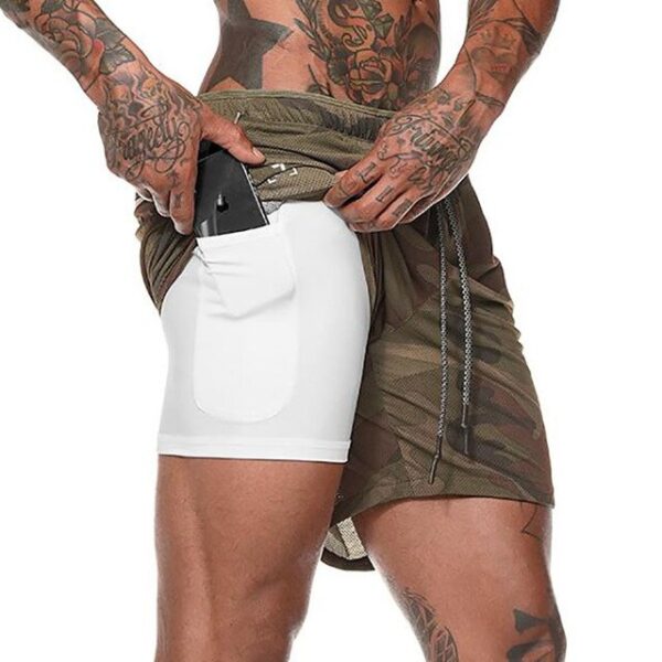 กางเกงวิ่งขาสั้นสำหรับผู้ชาย 2 in 1 Security Pocket Shorts Men Leisure Shorts Hips 2.jpg 640x640 2