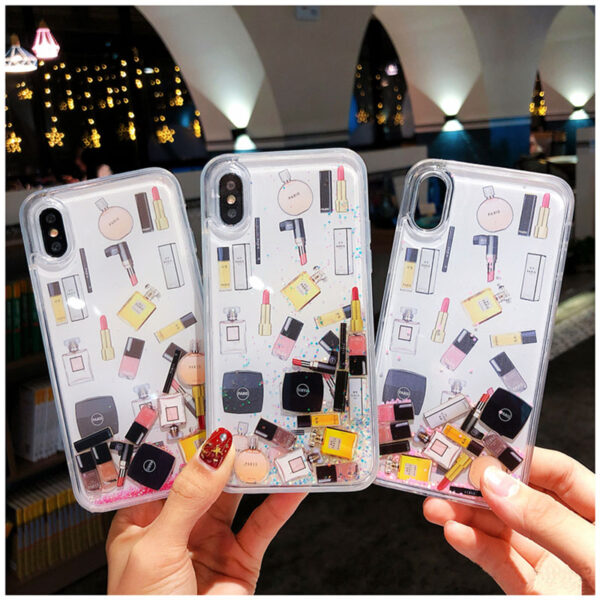 Quicksand Capinha For iPhone X 7 8 Plus Xs Max Xr Hard Plastic Case For iPhone 5