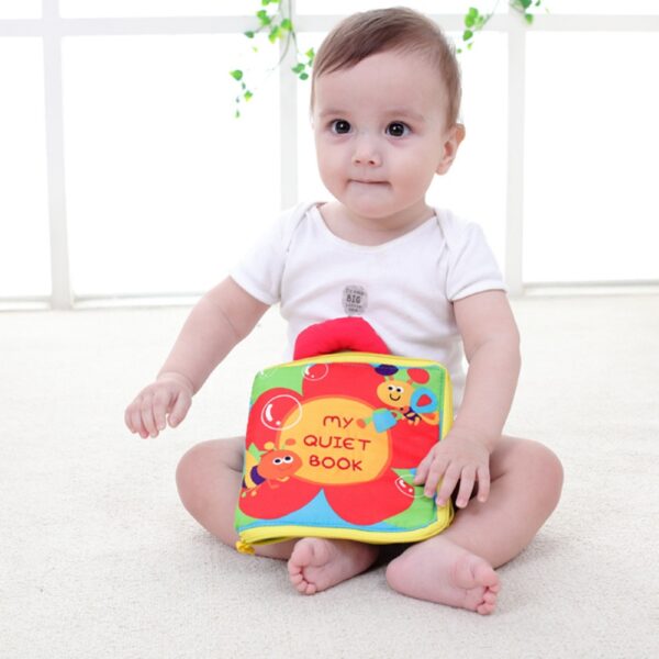 Soft Books Infant Early cognitive Development My Quiet Bookes baby goodnight educational Unfolding Cloth Book Activity 4