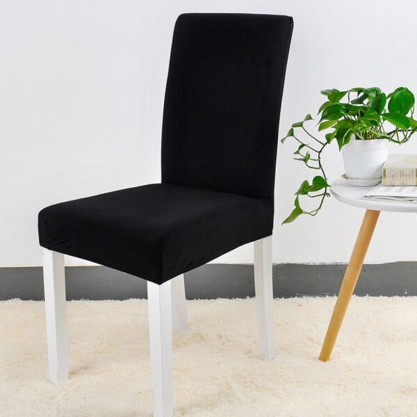 Spandex Chair Cover Stretch Elastic Dining Seat Cover for Banquet Wedding Restaurant Hotel Anti dirty Removable 2