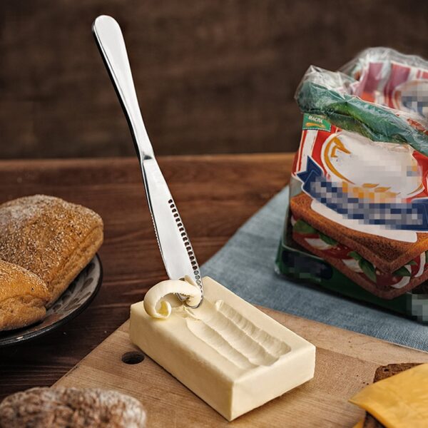 Stainless Steel Butter Knife Cheese Dessert Jam Spreaders Cream Knife Kubyertos Kubyertos Dessert Tools para sa Toast 2