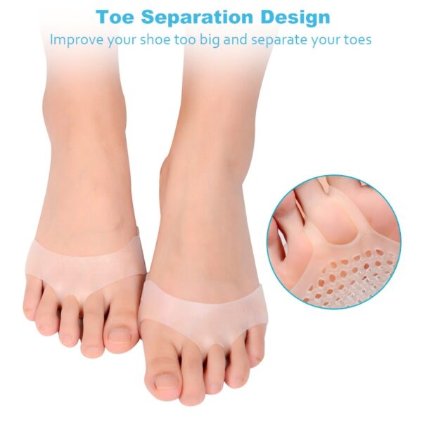 Sunvo Silicone Gel Honeycomb Forefoot Pads for Women High Heel Shoes Sore Anti slip Half Yard 4