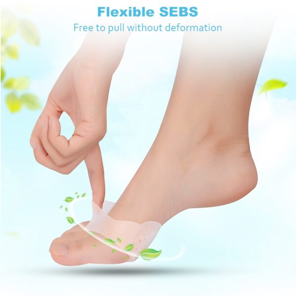 Sunvo Silicone Gel Honeycomb Forefoot Pads for Women High Heel Shoes Sore Anti slip Half Yard 5