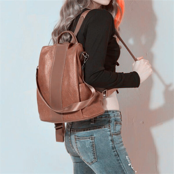 Three Way Anti Thief Women's Backpack 2019 Hight Quality Vintage Backpacks Babaye nga Mas Dako nga Kapasidad sa Pagbiyahe 1