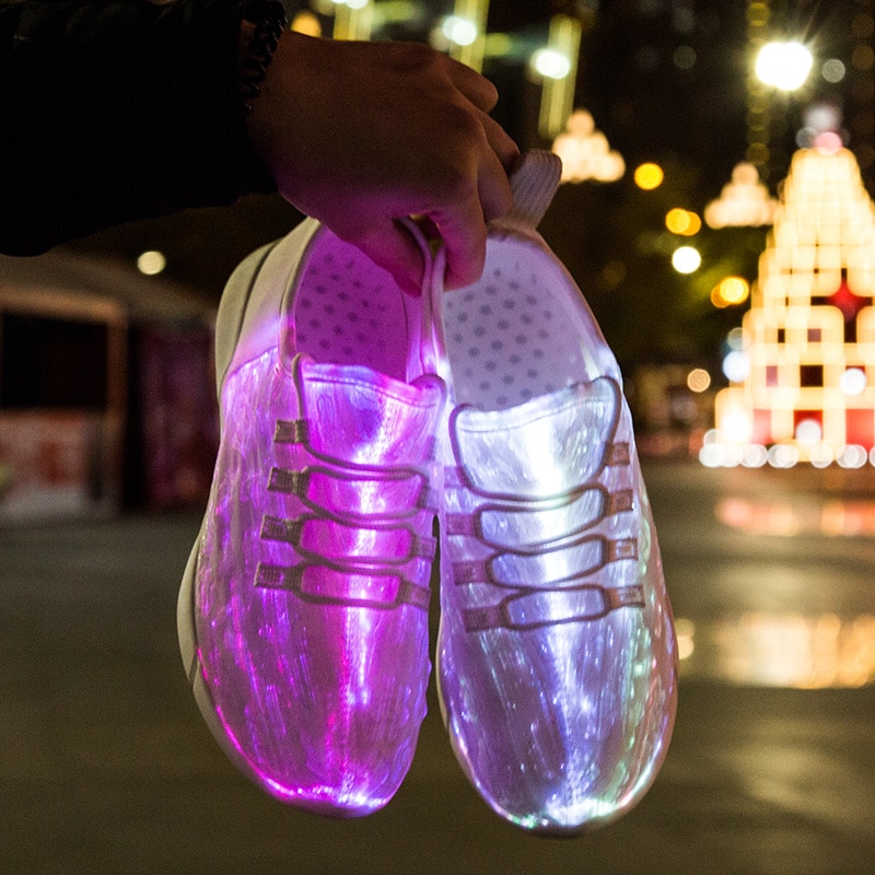 led fiber shoes