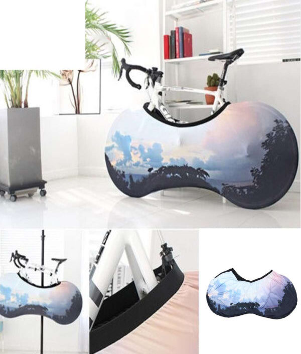 Universal Bicycle Bike Wheel Cover Bags Waterproof UV Weather Elastic Anti Dust Rust Resistant Gear Storage 1 1