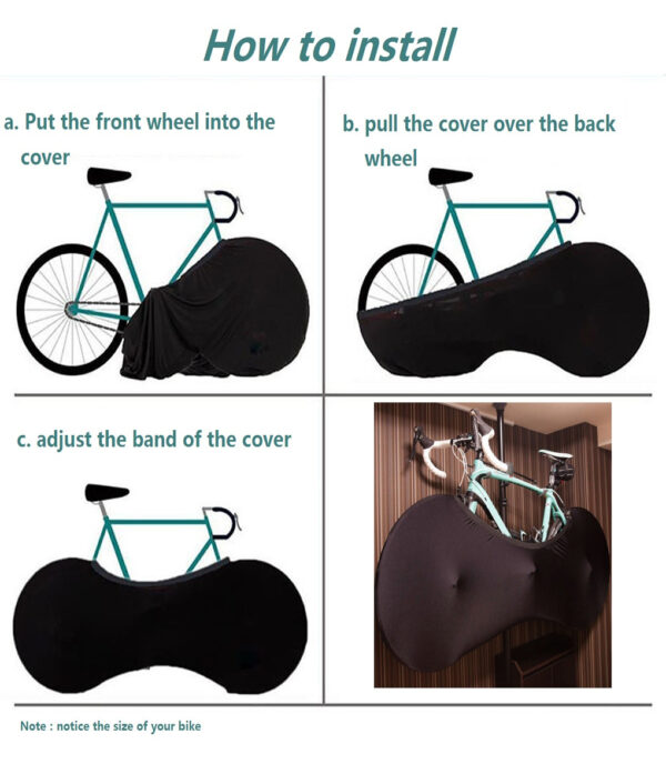 Ang Universal nga Bisikleta nga Bike Wheel Cover Bags Waterproof UV Weather Elastic Anti Dust Rust Resistant Gear Storage 5 1
