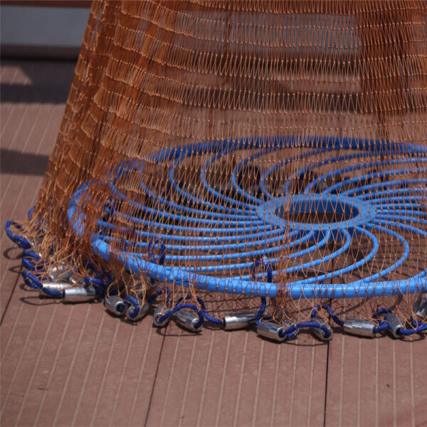Upgraded American Hand Cast Net with Flying Disc High Strength Fly Cast Fishing Network 300 360 2