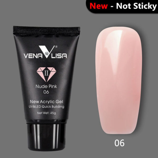 VENALISA Poly Gel Kit Dropshipping French Nail Clear Kamuflase Warna Ujung Kuku Bentuk Kristal Akrilik Gel 13.jpg 640x640 13