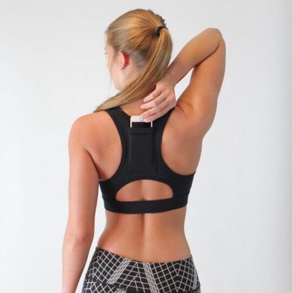Woman s Pro Padded Compression Sports Bra Sportswear Spaghetti Strap Printed Yoga Bra Top 1