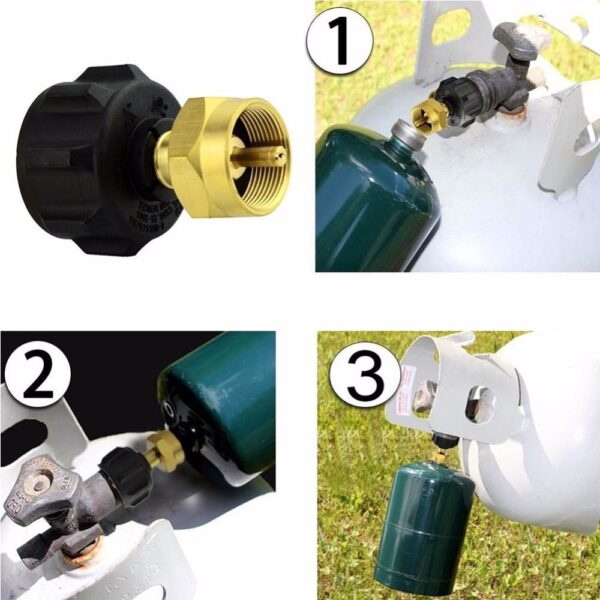 1 LB Gas Propane QCC1 Regulator Valve Propane Refill Adapter Outdoor BBQ New 5