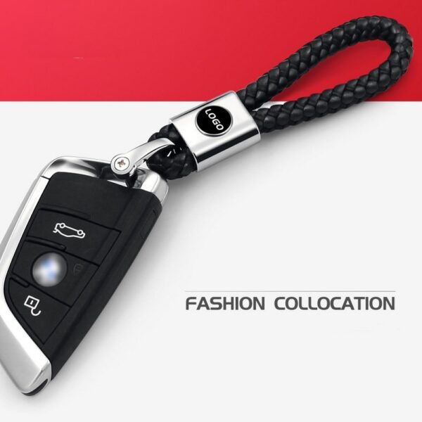 11cm Black Car Keychain 3D LOGO Car Keys Singsing Logo sa Salakyanan Auto Keychain Labing Maayo nga Regalo sa Pista 1