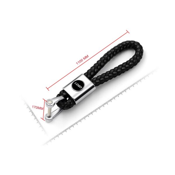 11cm Black Car Keychain 3D LOGO Car Keys Singsing Logo sa Salakyanan Auto Keychain Labing Maayo nga Regalo sa Pista 3