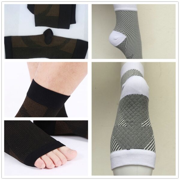 1para Zaštita od uganuća Tlak u gležnju Sportske čarape Zaštita za gležanj Bakrene vlaknene čarape za zaštitu gležnja Kompresijski rukavi 5