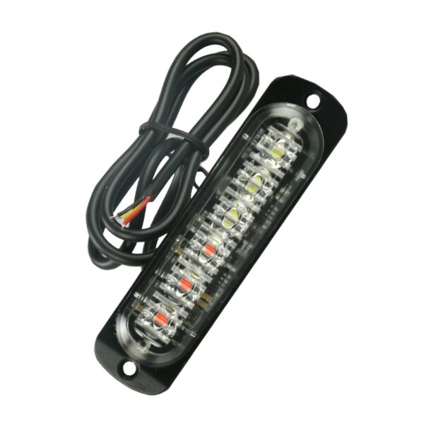 1pc 12 24V 6 LED Car Truck Emergency Warning LED Strobe Flash Light Hazard Flashing Lamp 1