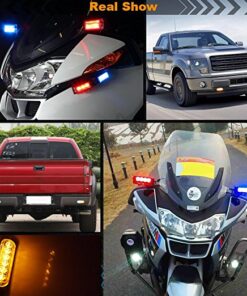 1pc 12 24V 6 LED Car Truck Emergency Warning LED Strobe Flash Light Hazard Flashing Lamp 5