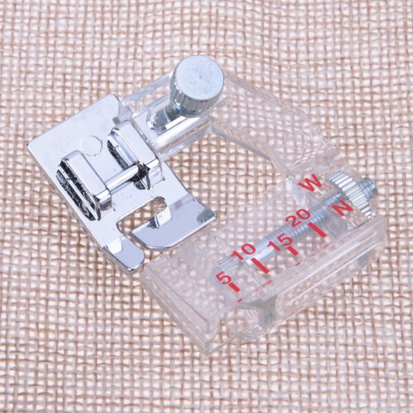 1pc Snap On Adjustable Bias Binder Presser Foot Feet For Sewing Machines Bias Binding Foot Useful 3