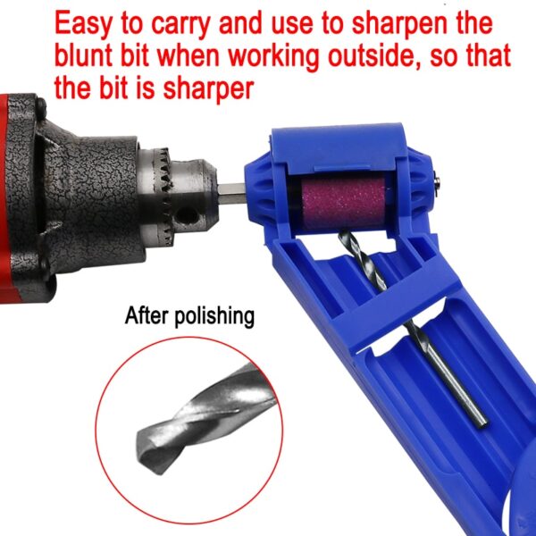 1set Corundum Grinding Wheel Drill Bit Sharpener Titanium Drill Portable Drill Bit Powered Tool Parts 4