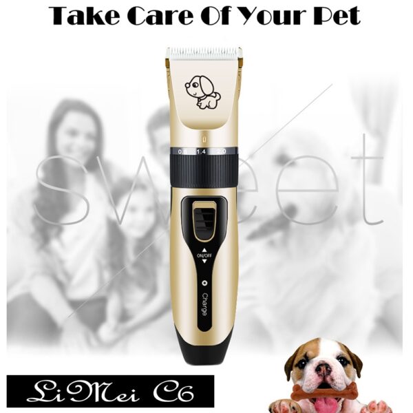 2019 Rechargeable Low Noise Pet Hair Clipper Remover Cutter Grooming Cat Dog Hair Trimmer Electrical Pets 3