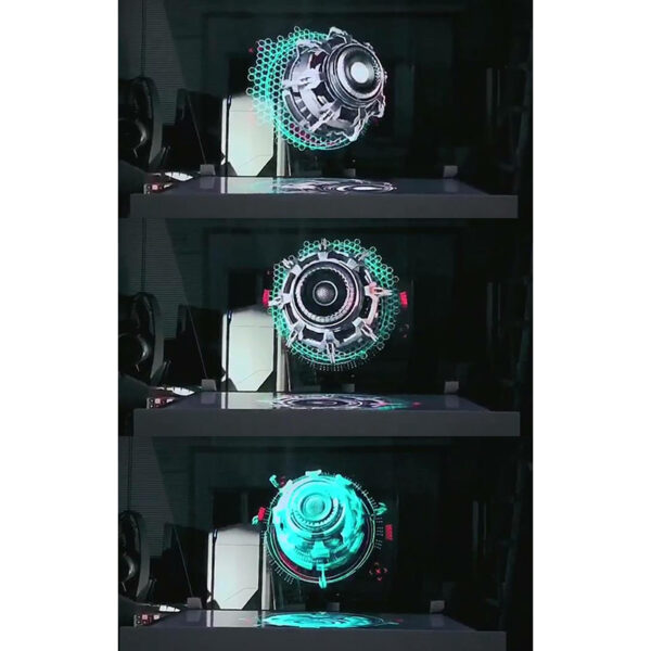 3D Hologram Advertising Display LED Fan Holographic Imaging 3D Naked Eye LED Fan kahayag 3d Display 1