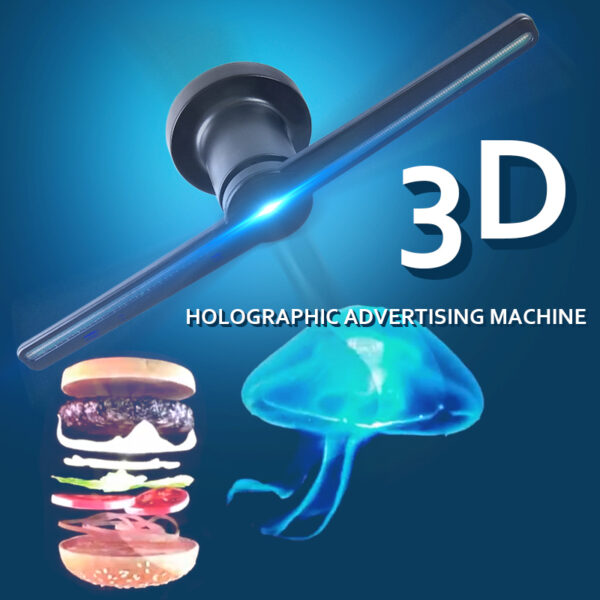 3D Hologram Advertising Display LED Fan Holographic Imaging 3D Naked Eye LED Fan kahayag 3d Display 6