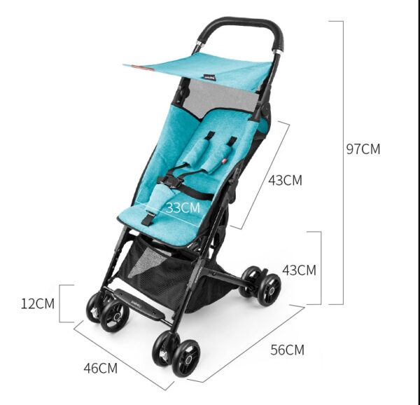 Stroller Pockit Baby Gun a reic ann an storan