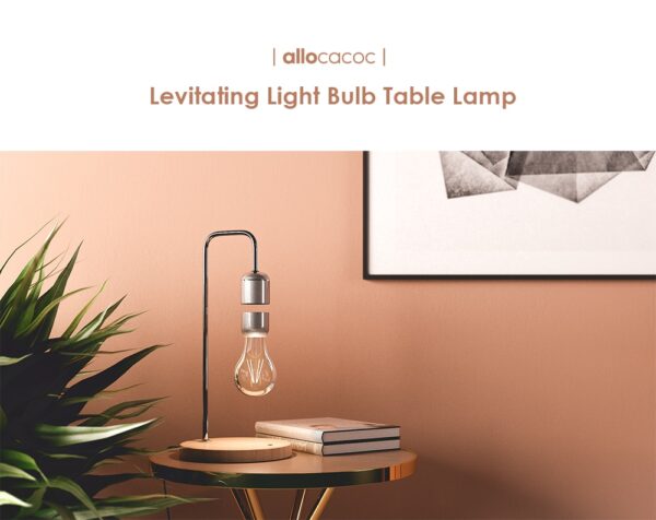 Allocacoc Levitating Light Bulb Table Lamp Night Light Home Decor Bedroom Office Table Night Lamp Novel 3