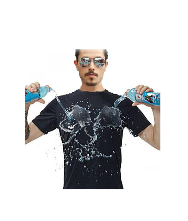 Anti Dirty Waterproof Men T Shirt Creative Hydrophobic Stainproof Breathable Antifouling Quick Dry Top Short Sleeve 1 1