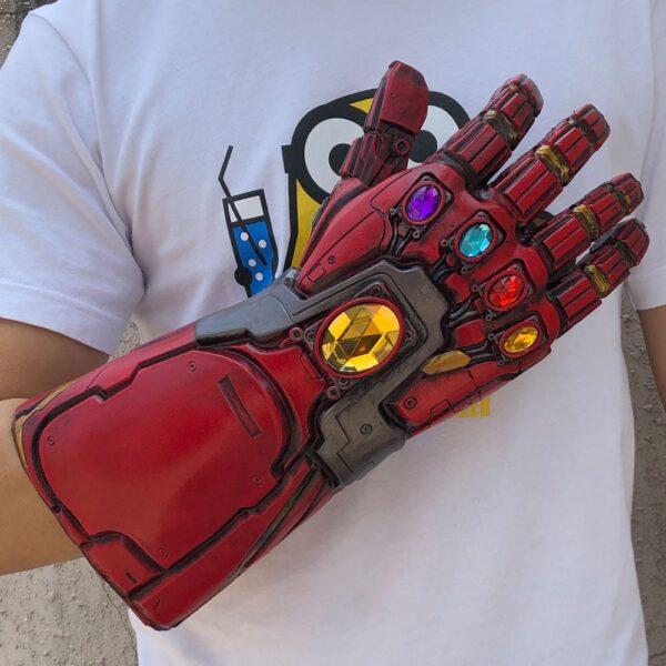 Avengers Endgame Iron Man Infinity Gauntlet Cosplay Arm Thanos Latex Gloves Arms Superhero Masks Weapon Props 3