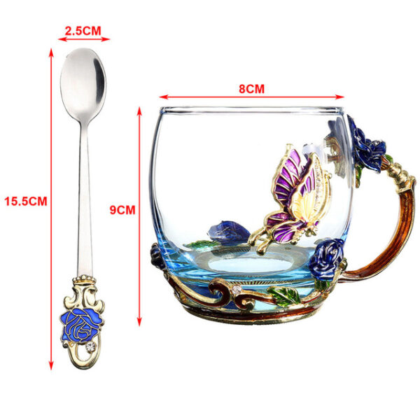 Beauty And Novelty Enamel Coffee Cup Mug Flower Tea Glass Cups for Hot and Cold Drinks 1.jpg 640x640 1