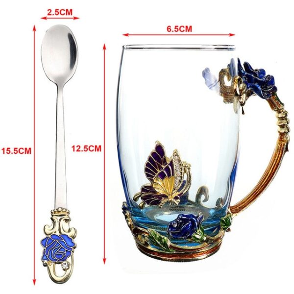 Beauty And Novelty Enamel Coffee Cup Mug Flower Tea Glass Cups for Hot and Cold Drinks.jpg 640x640