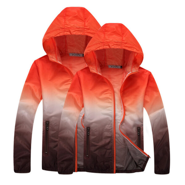 Veste homme de marque luxe en Coupe-vent Étanche Section mince Protection  UV À capuche En plein air Les loisirs Haute qualité