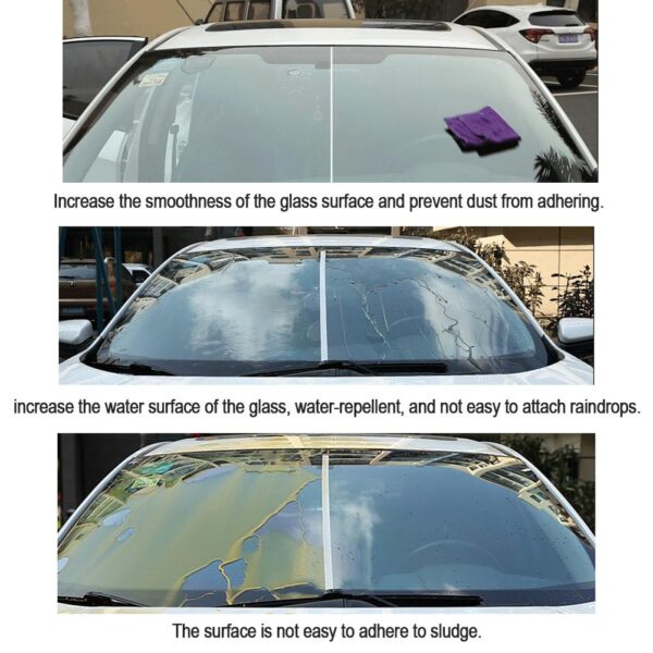 Car Nano coated Glass Windshields Liquid Car Glass Coating Ceramic Rearview Repellent Coating Clean Leather Car 2
