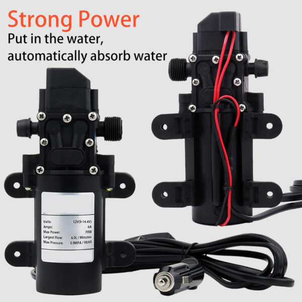 Car Washer Gun Pump12V High Pressure Cleaner Care Electric Washing Machine Auto Car Wash Maintenance Tool 2 1