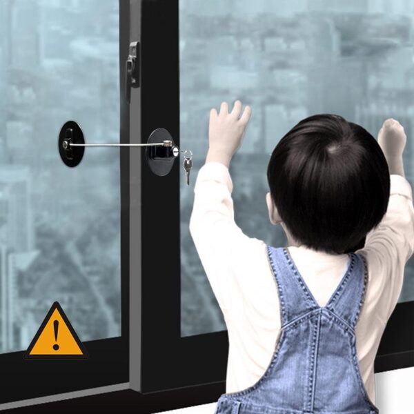 Sigurnosna brava za djecu Brava za prozor za zaključavanje hladnjaka bez probijanja sigurnosne zaštite za bebe na 3