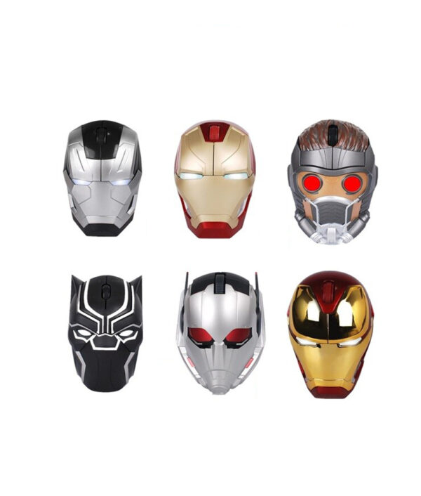 Comics Original Avengers Toys Black Panther Ant Man Iron Man Bluetooth Wireless Mouse Action Figure