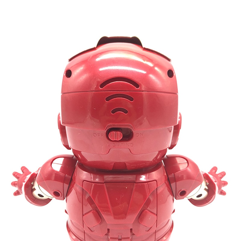 Danse Iron Man Jouet Tiktok Robot Électronique w / LED Lumière