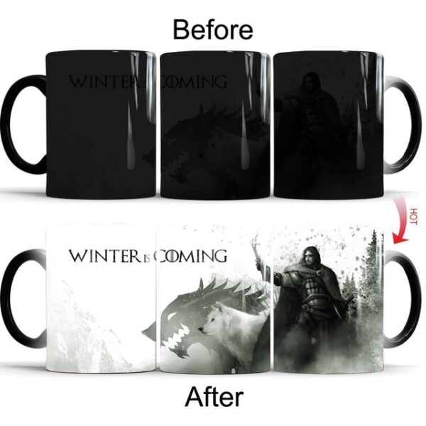 Drop shipping Game Of Thrones mugs Tribal totem mug color changing magic mugs cup Tea coffee 4.jpg 640x640 4