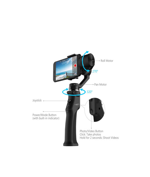 Mobile 3-Axis Handheld Smartphone Stabilizer
