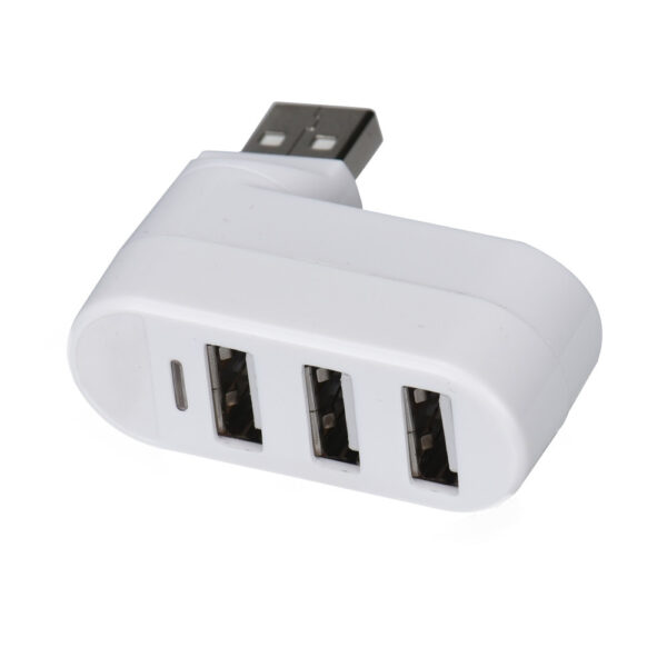 Ecosin2 2017 3 portar USB 2 0 Mini Rotate Splitter Adapter Hub för PC bärbar bärbar dator 3 1