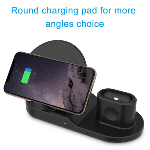 FDGAO Qi Wireless Charger Paspas nga Pag-charge alang sa iPhone 8 X XS Max XR Apple Watch 4 2 1