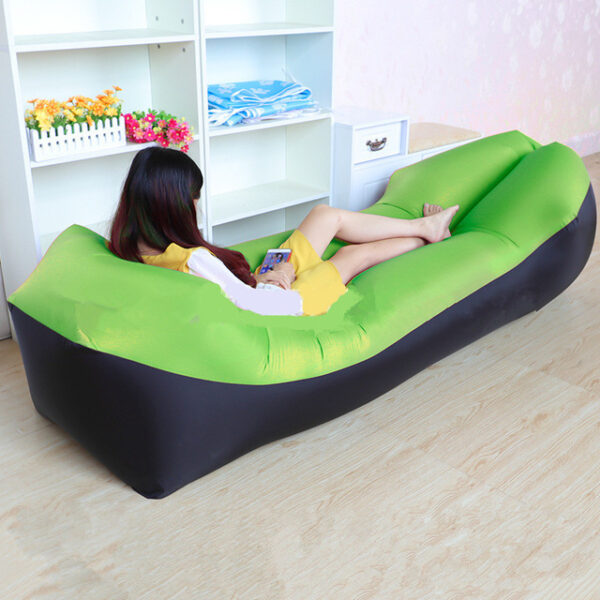 Lazy Pillow Waterproof Lazy Inflatable Sofa Portable outdoor beach air sofa bed Sleeping bag bed Oxford 1.jpg 640x640 1