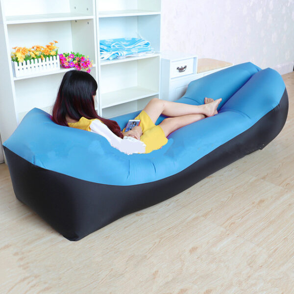 Lazy Pillow Waterproof Lazy Inflatable Sofa Portable outdoor beach air sofa bed Sleeping bag bed Oxford 2.jpg 640x640 2