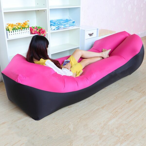 Lazy Pillow Waterproof Lazy Inflatable Sofa Portable outdoor beach air sofa bed Sleeping bag bed Oxford 7.jpg 640x640 7